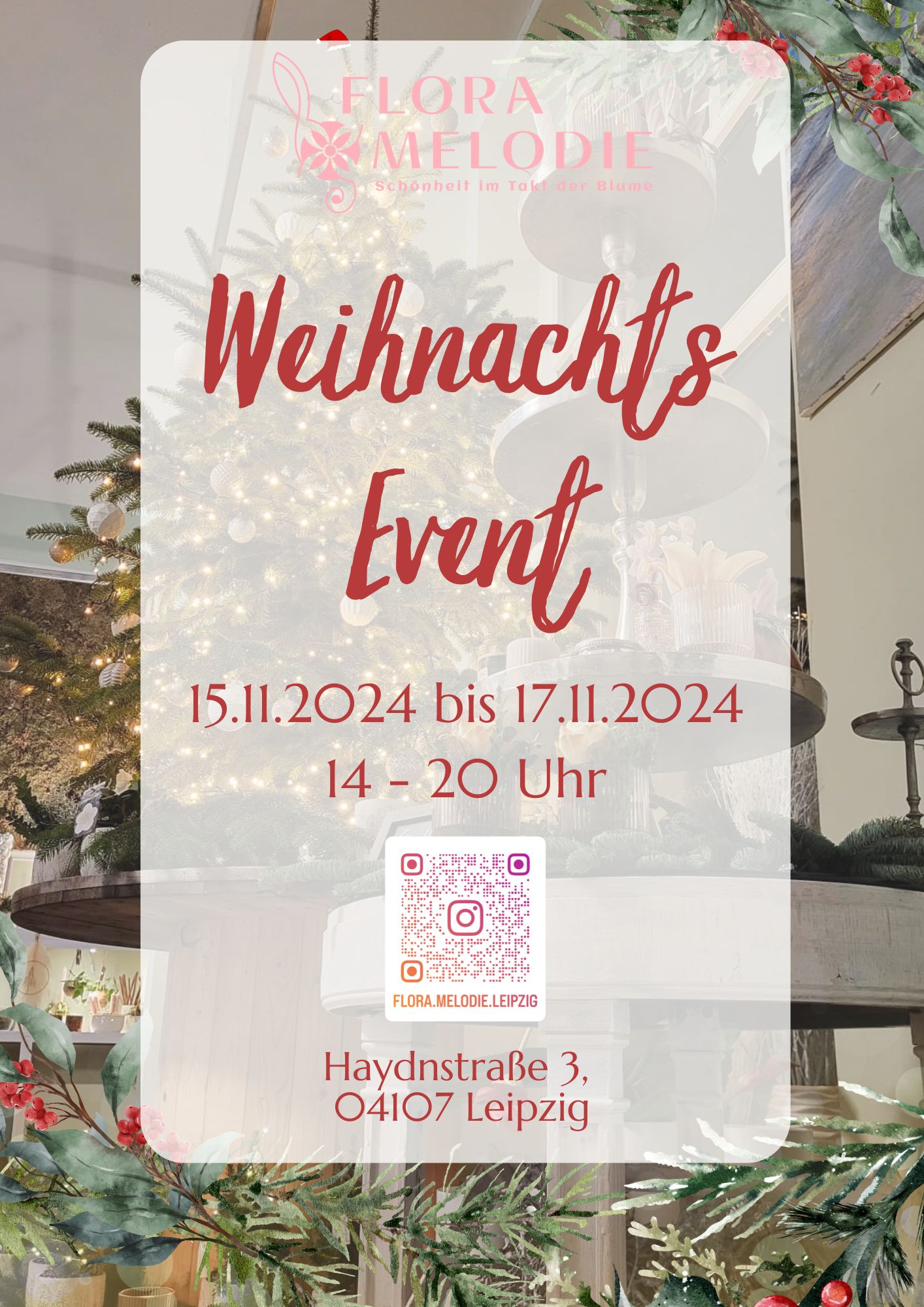 Weihnachtsevent bei Flora Melodie