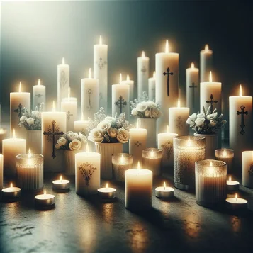 Trauer- und Gedenkkerzen für Trauerfeiern und Beerdigungen